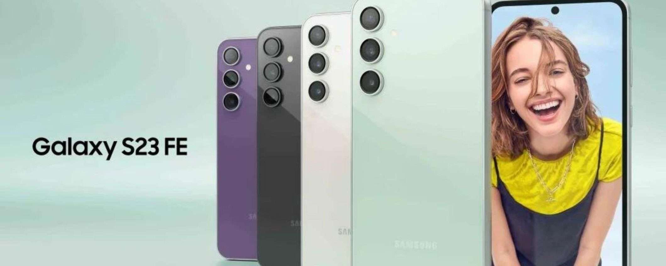 Samsung Galaxy S23 FE cala di prezzo su Amazon: è un AFFARE per la fascia media (-40%) Samsung Galaxy S23 FE cala di prezzo su Amazon: è un AFFARE per la fascia media (-40%)
