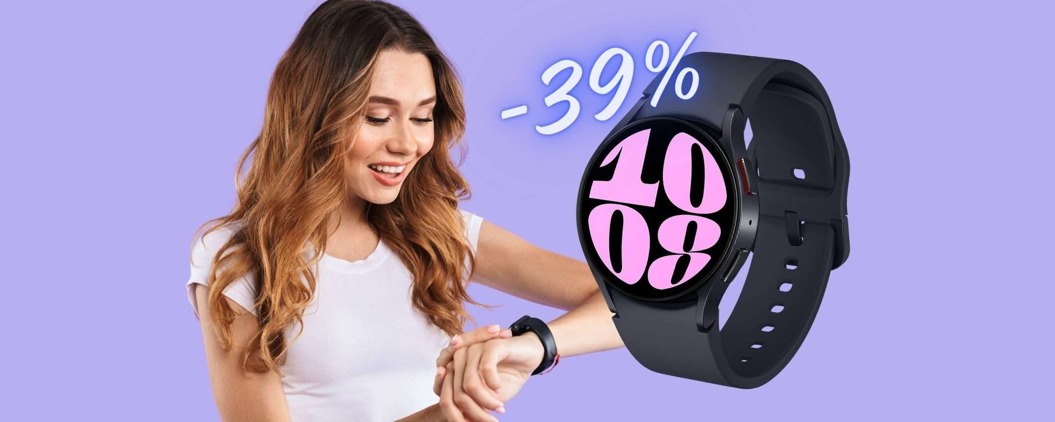 Samsung Galaxy Watch6 da 40mm in OFFERTA FOLLE al 39% (Amazon) Samsung Galaxy Watch6 da 40mm in OFFERTA FOLLE al 39% (Amazon)