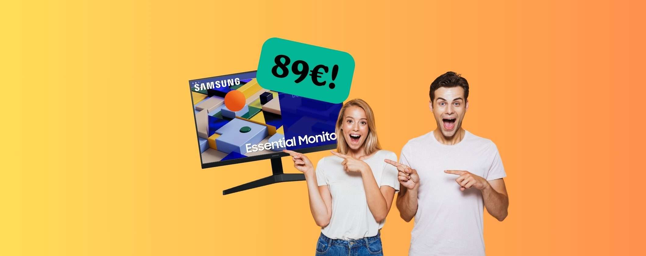 Samsung Monitor Essential a soli 89€ è FOLLIA su Amazon Samsung Monitor Essential a soli 89€ è FOLLIA su Amazon