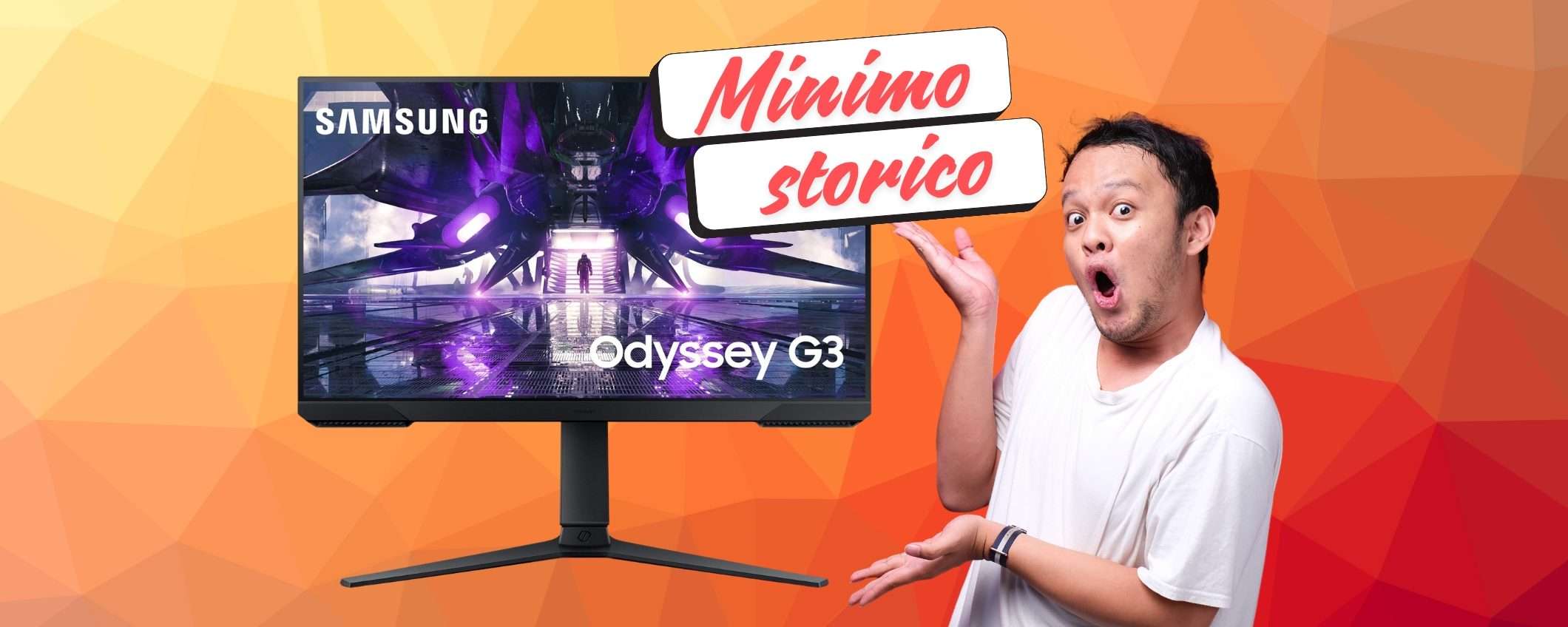 Samsung Odyssey G3: il monitor da gaming al MINIMO STORICO Amazon Samsung Odyssey G3: il monitor da gaming al MINIMO STORICO Amazon