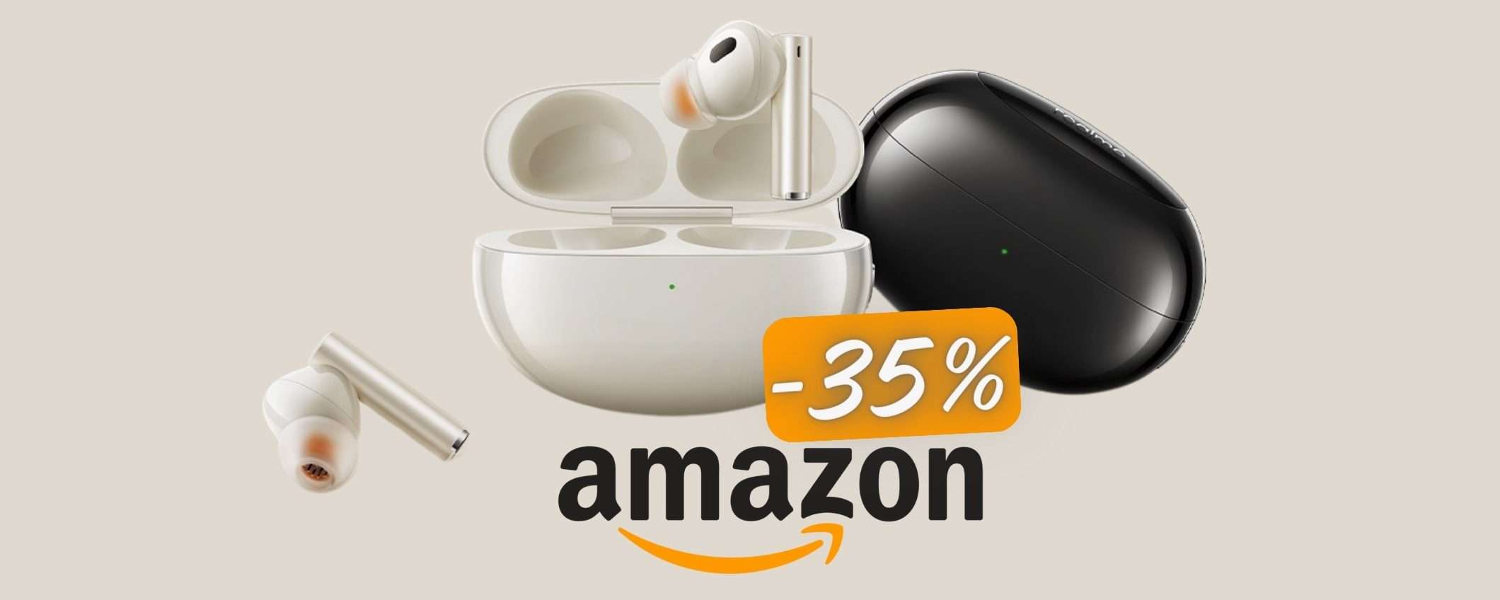 SCONTO FOLLE del 35% sulle Realme Buds Air 5 Pro, il MINIMO STORICO SCONTO FOLLE del 35% sulle Realme Buds Air 5 Pro, il MINIMO STORICO