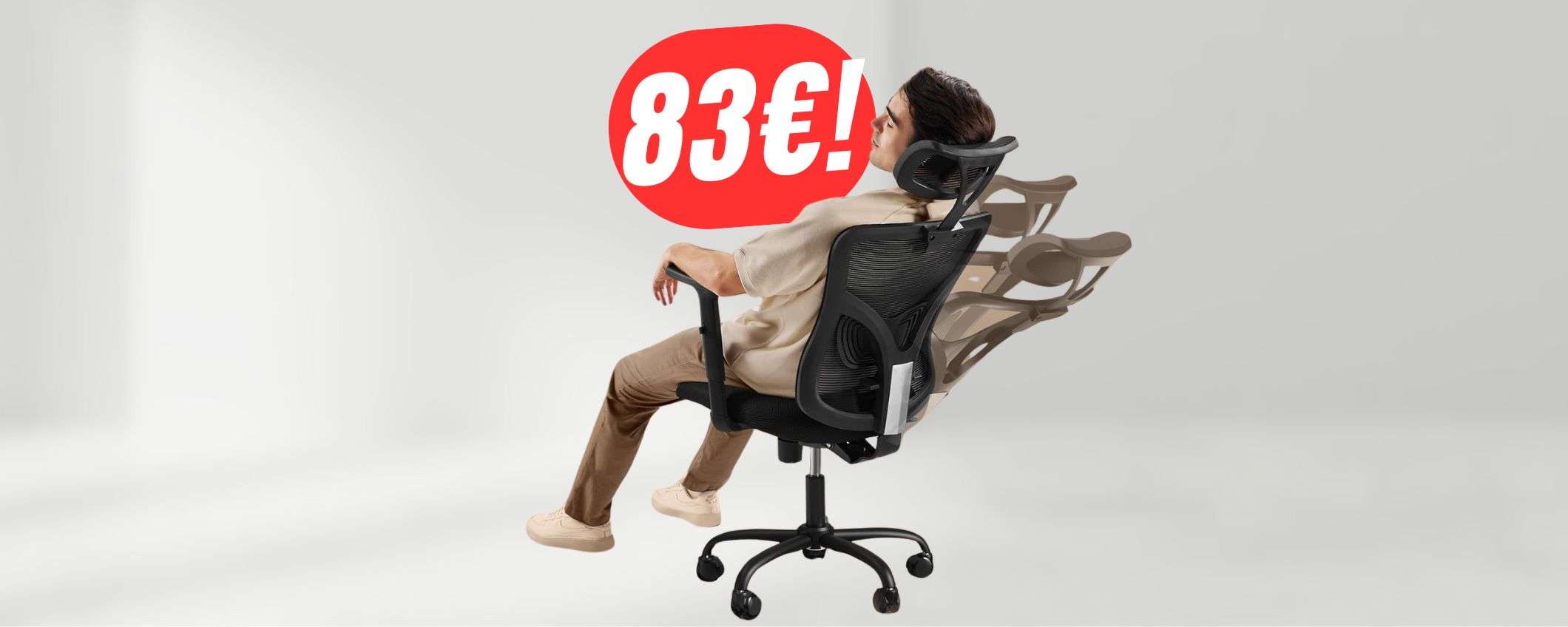 Ergonomica e traspirante: SCONTO di 56€ per questa incredibile sedia! Ergonomica e traspirante: SCONTO di 56€ per questa incredibile sedia!
