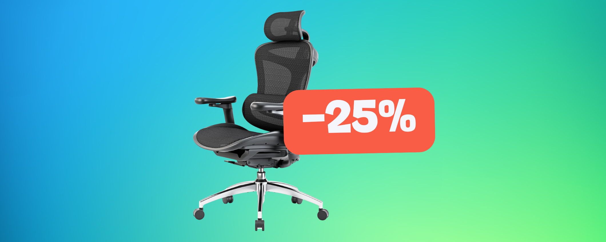 Sedia ergonomica da ufficio in super sconto (-25%) Sedia ergonomica da ufficio in super sconto (-25%)