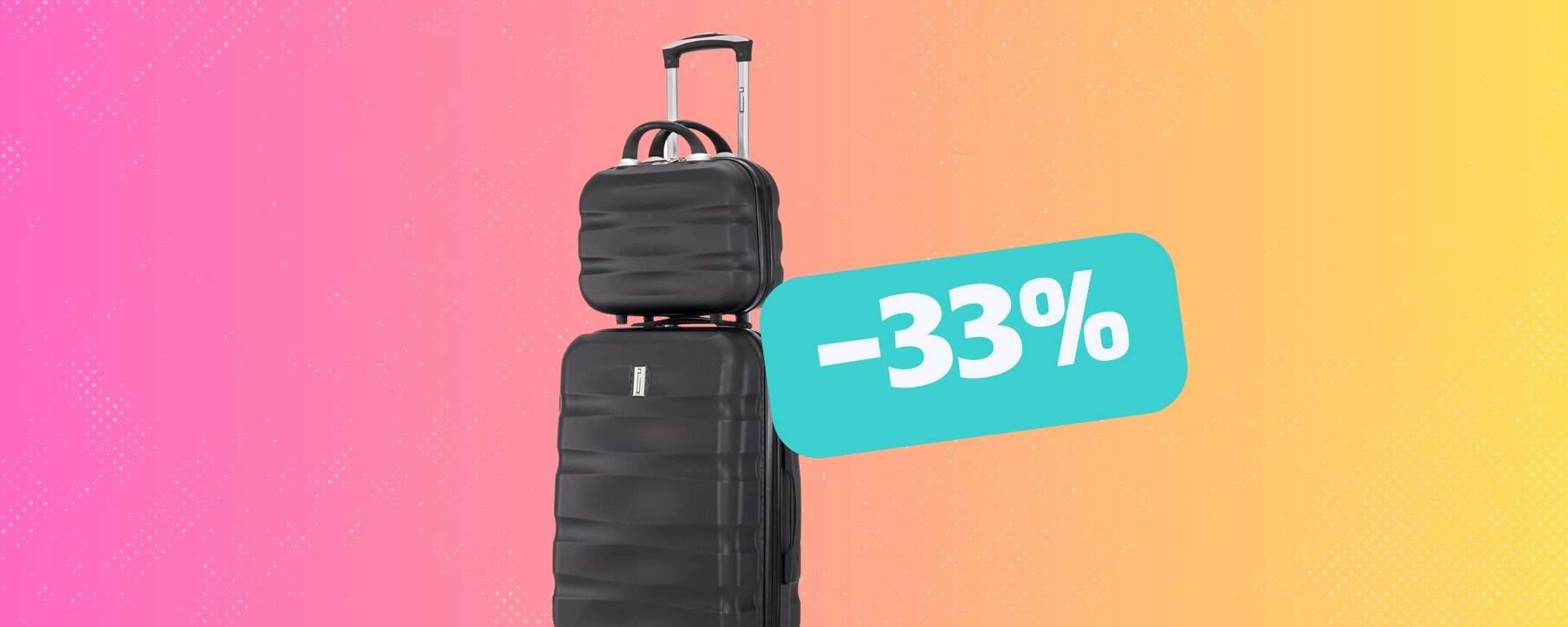 Viaggia comodo e senza lasciare nulla col set valigie Celims (-33%) Viaggia comodo e senza lasciare nulla col set valigie Celims (-33%)