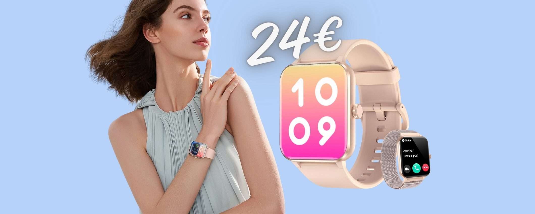 Smartwatch con funzioni pazzesche e microfono per chiamate a SOLI 24€ Smartwatch con funzioni pazzesche e microfono per chiamate a SOLI 24€