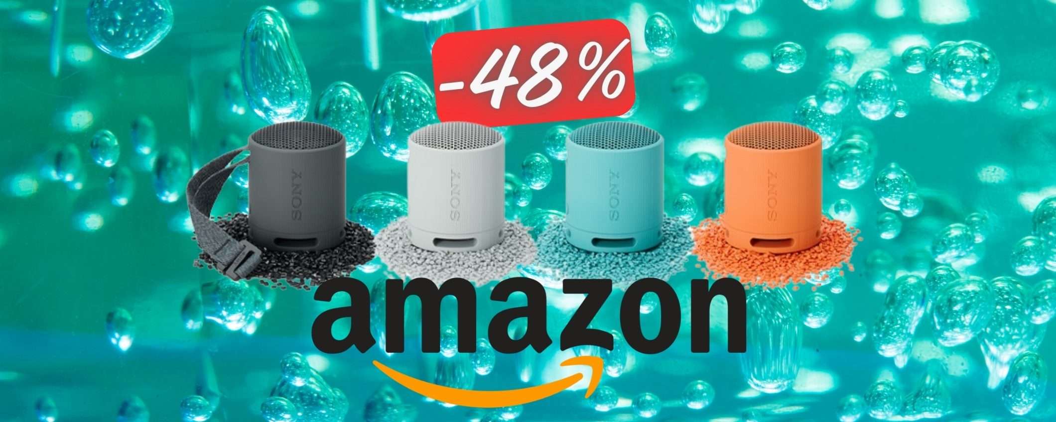 Speaker wireless Sony SRS-XB100 a un PREZZACCIO con lo SCONTO del 48% Speaker wireless Sony SRS-XB100 a un PREZZACCIO con lo SCONTO del 48%