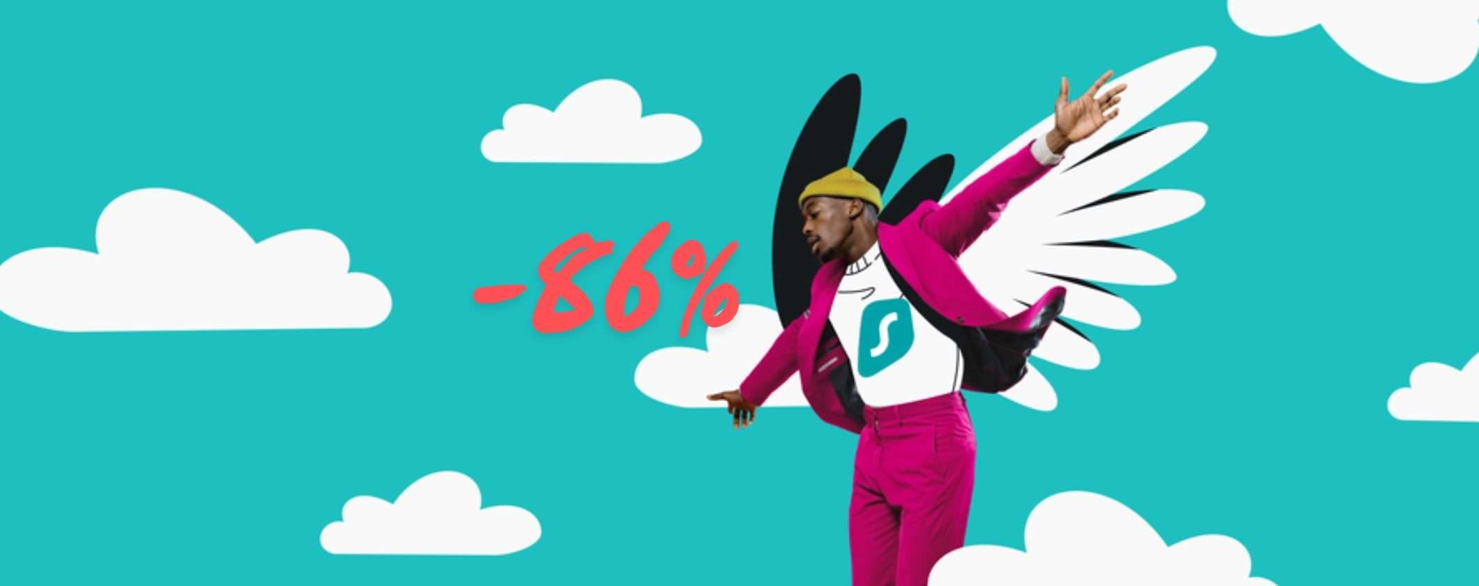 Surfshark VPN è in OFFERTA con 3 mesi EXTRA a soli 2€ al mese Surfshark VPN è in OFFERTA con 3 mesi EXTRA a soli 2€ al mese