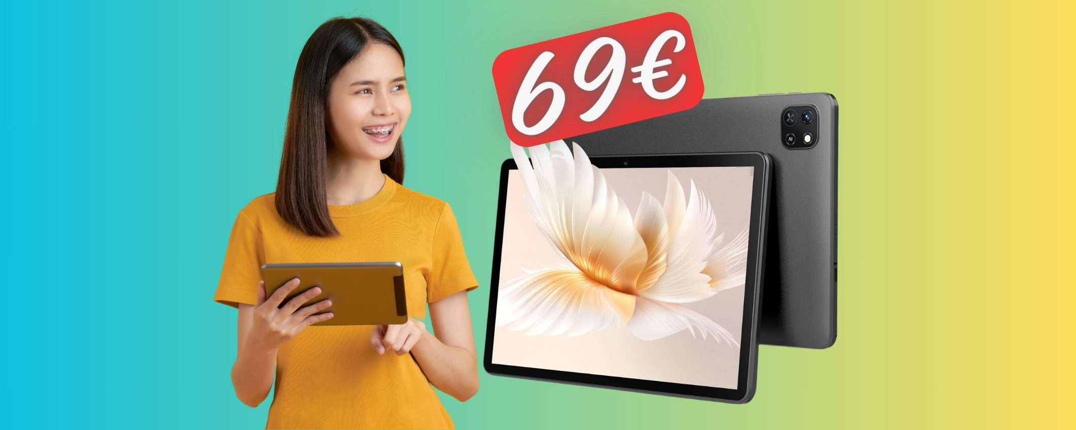 Tablet Android da 10 pollici in OFFERTA SUPER su Amazon ora tuo a 69€ Tablet Android da 10 pollici in OFFERTA SUPER su Amazon ora tuo a 69€