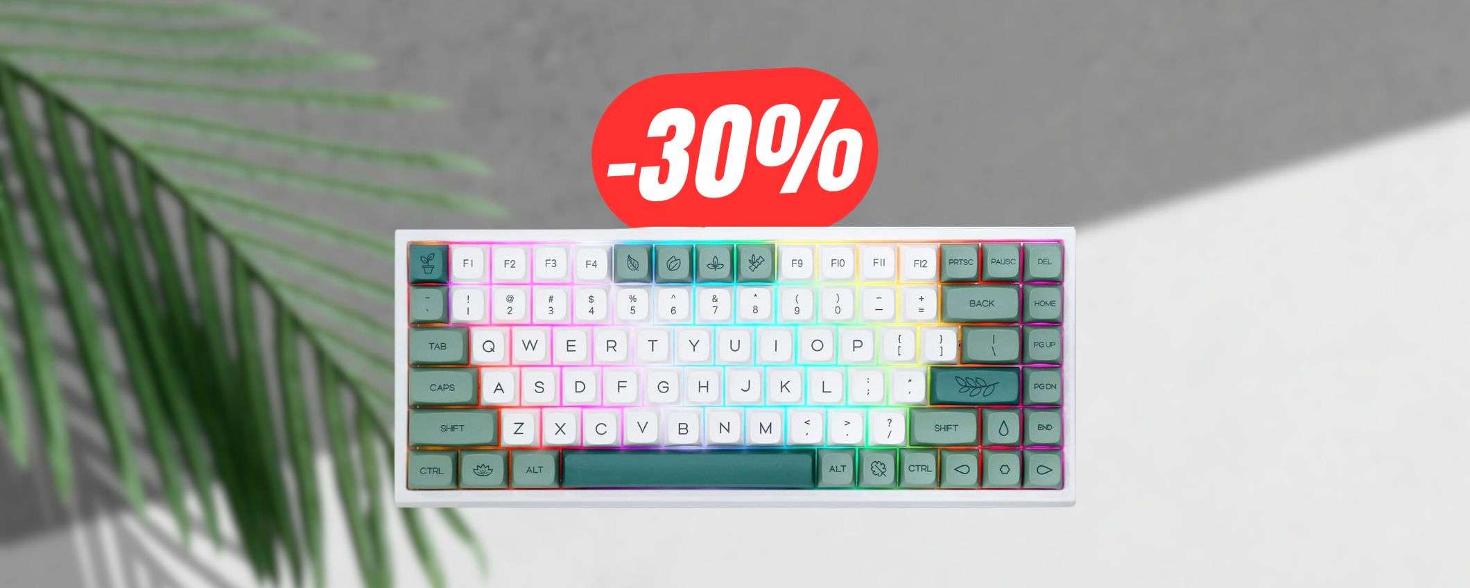 COUPON ESCLUSIVO del 30% per la bellissima TASTIERA MECCANICA! COUPON ESCLUSIVO del 30% per la bellissima TASTIERA MECCANICA!