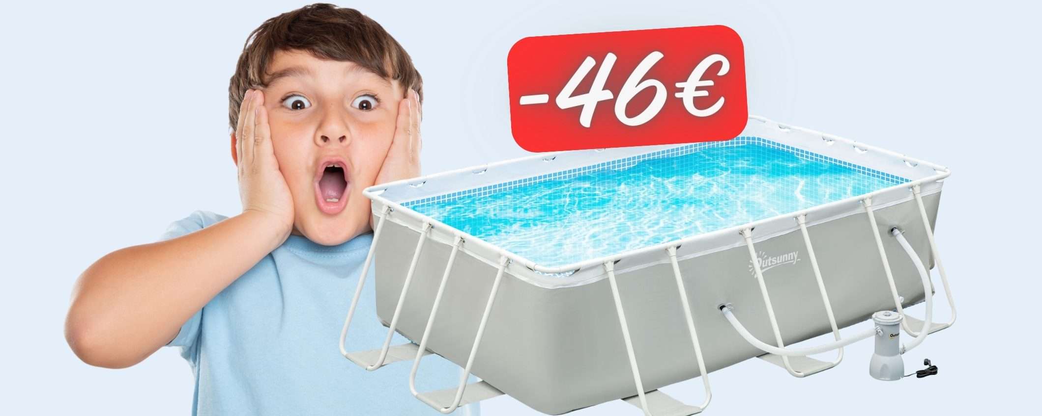 Le VACANZA non finiscono con questa PISCINA dotata di pompa (-46€) Le VACANZA non finiscono con questa PISCINA dotata di pompa (-46€)