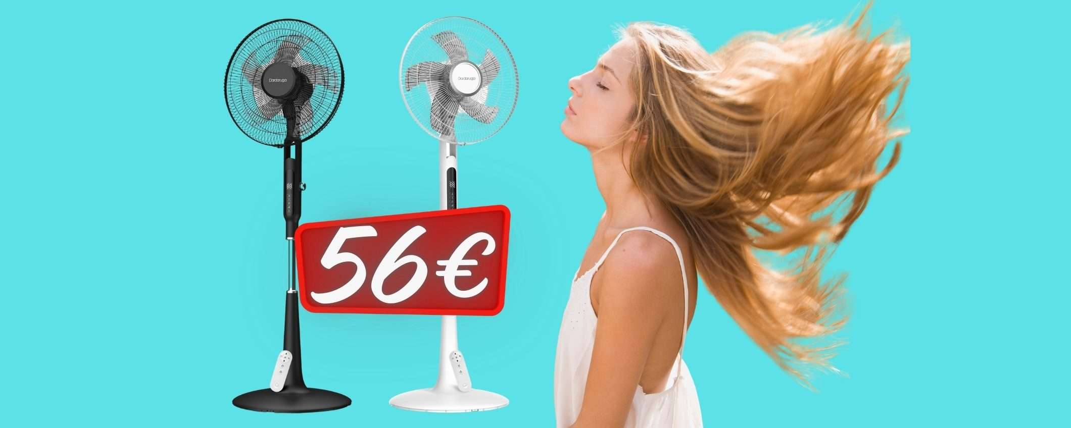 Ventilatore a piantana con display touch e telecomando incluso (solo 56€) Ventilatore a piantana con display touch e telecomando incluso (solo 56€)
