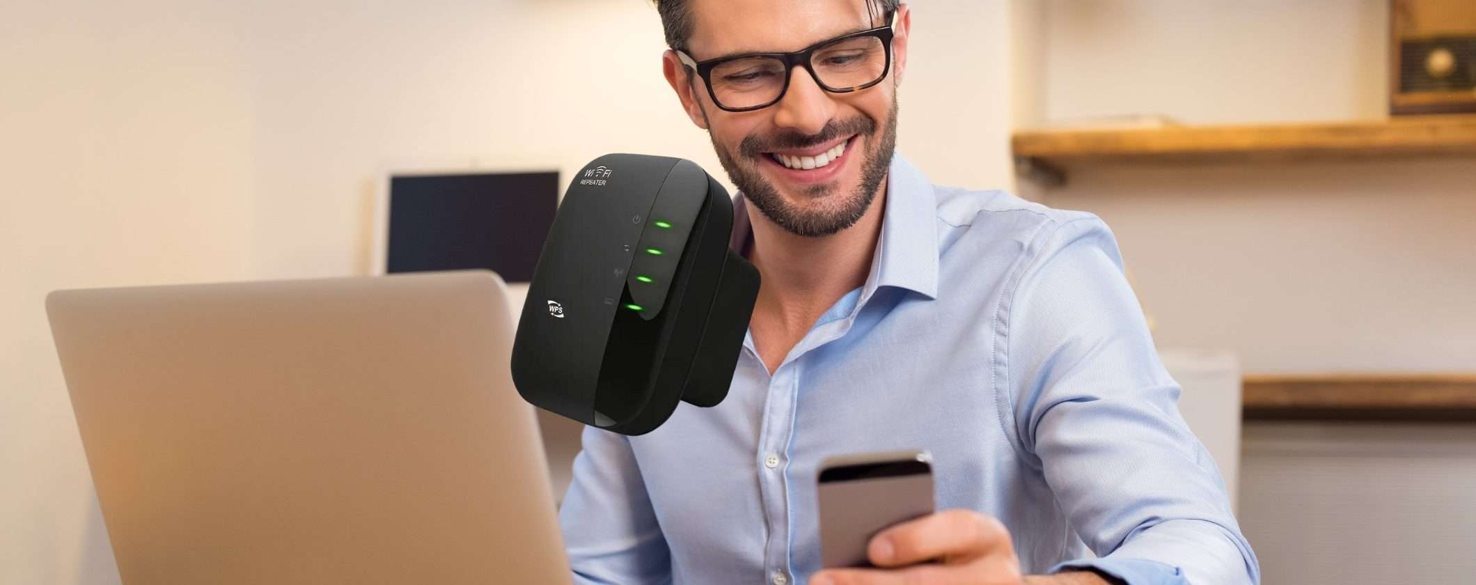 WiFi Extender per un segnale potente in tutta casa a 10€ WiFi Extender per un segnale potente in tutta casa a 10€