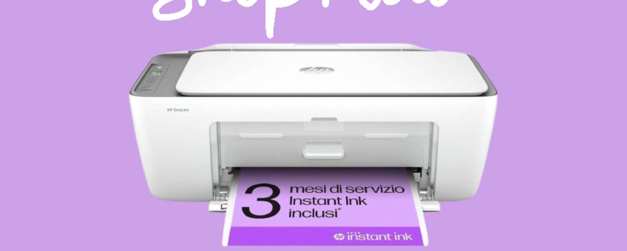 Stampante HP DeskJet 2820e + 3 mesi di HP Instant Ink a soli 39€ su Amazon Stampante HP DeskJet 2820e + 3 mesi di HP Instant Ink a soli 39€ su Amazon