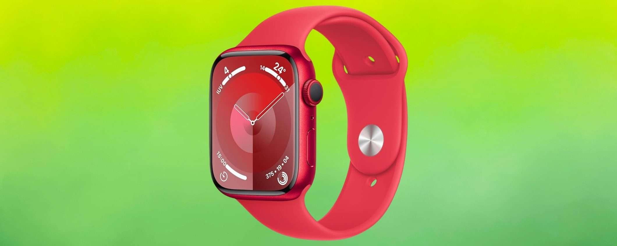 Apple Watch Series 9: la colorazione (PRODUCT) RED crolla al minimo storico Amazon Apple Watch Series 9: la colorazione (PRODUCT) RED crolla al minimo storico Amazon
