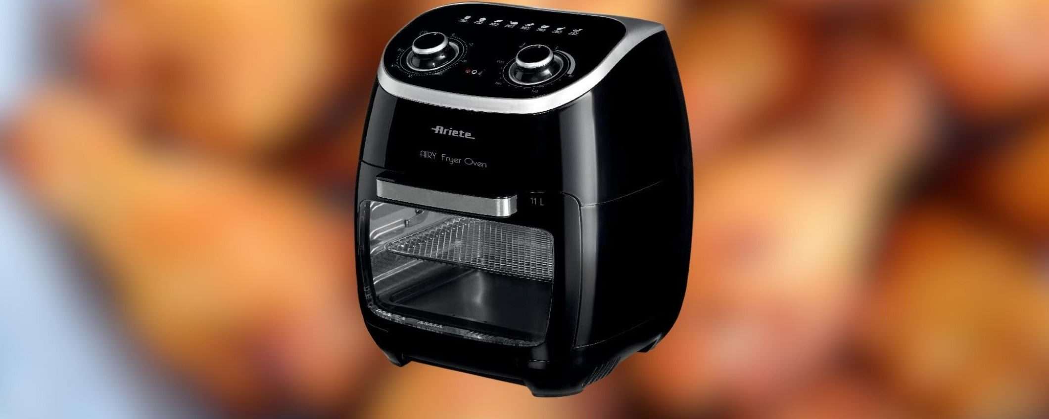 Friggitrice ad aria Ariete con cestello girevole in ottimo sconto Amazon (-36%) Friggitrice ad aria Ariete con cestello girevole in ottimo sconto Amazon (-36%)