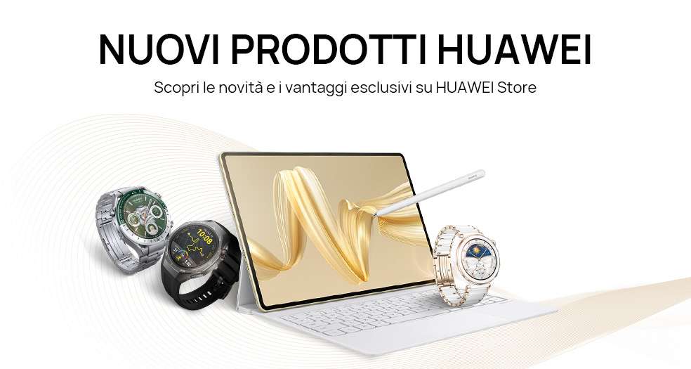 HUAWEI annuncia Watch GT5 e MatePad Pro 12.2: Caratteristiche, Prezzi e Promo di lancio HUAWEI annuncia Watch GT5 e MatePad Pro 12.2: Caratteristiche, Prezzi e Promo di lancio