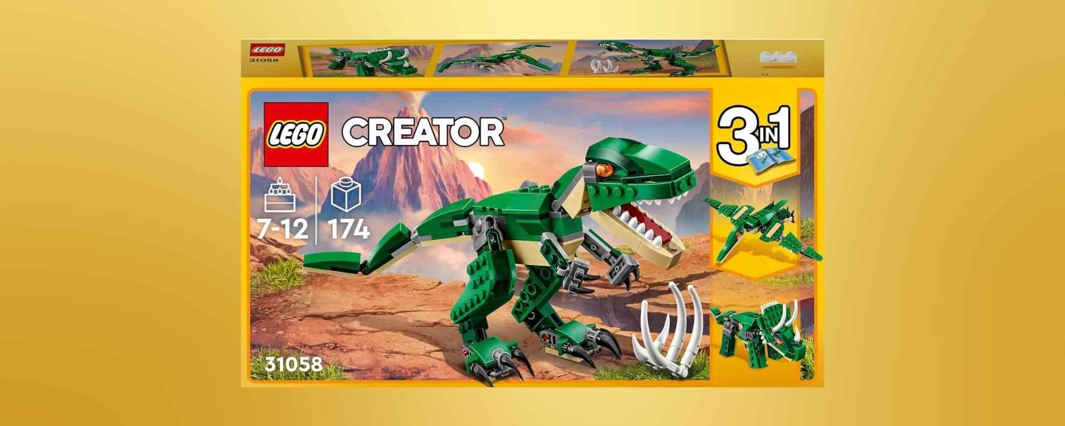 LEGO Creator Dinosauro 3-in-1: il set perfetto come idea regalo è in sconto LEGO Creator Dinosauro 3-in-1: il set perfetto come idea regalo è in sconto
