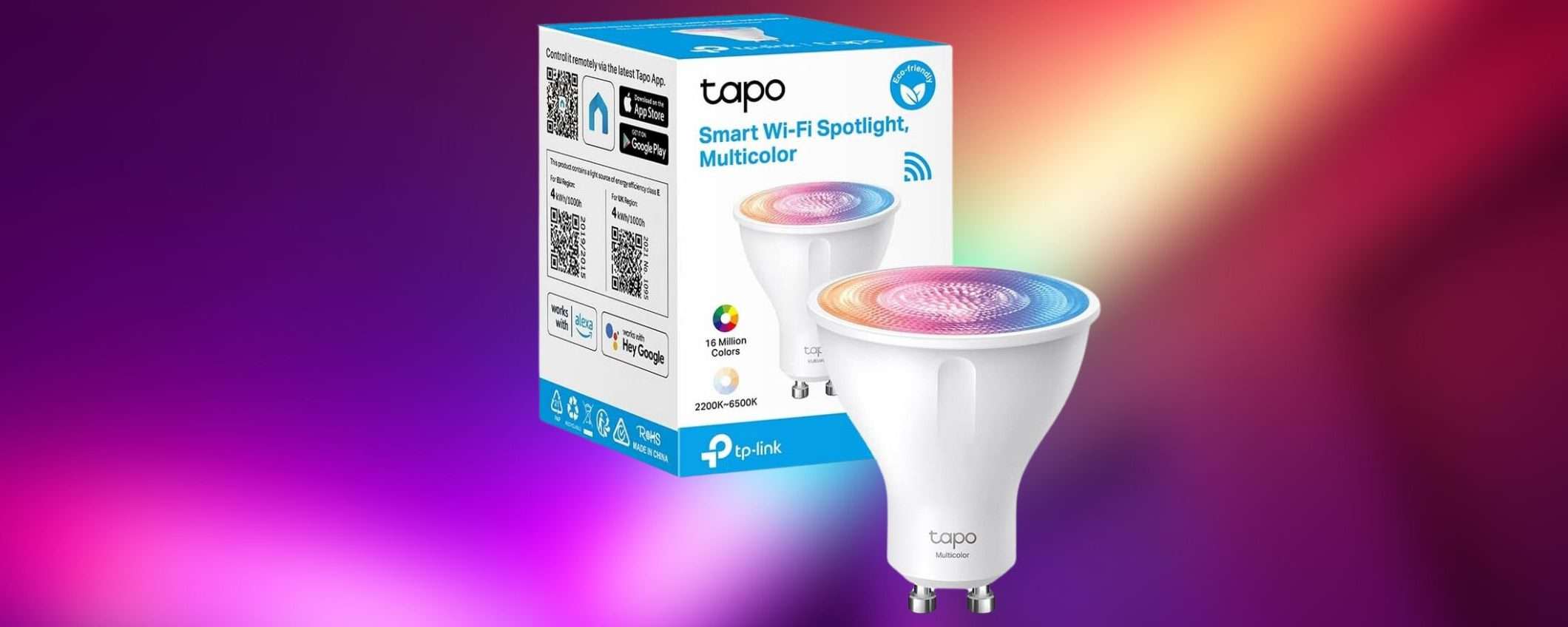 Lampadina smart WiFi TP-Link GU10 in scontissimo a soli 8,99€ su Amazon Lampadina smart WiFi TP-Link GU10 in scontissimo a soli 8,99€ su Amazon