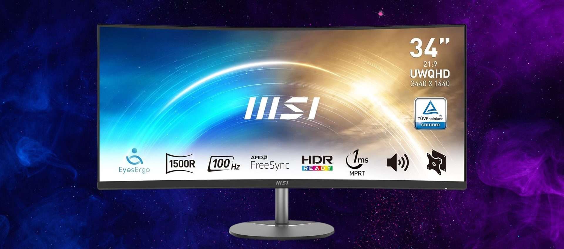 MSI PRO MP341CQ: monitor curvo 34'' in offerta a 299,99€ (minimo storico) MSI PRO MP341CQ: monitor curvo 34'' in offerta a 299,99€ (minimo storico)