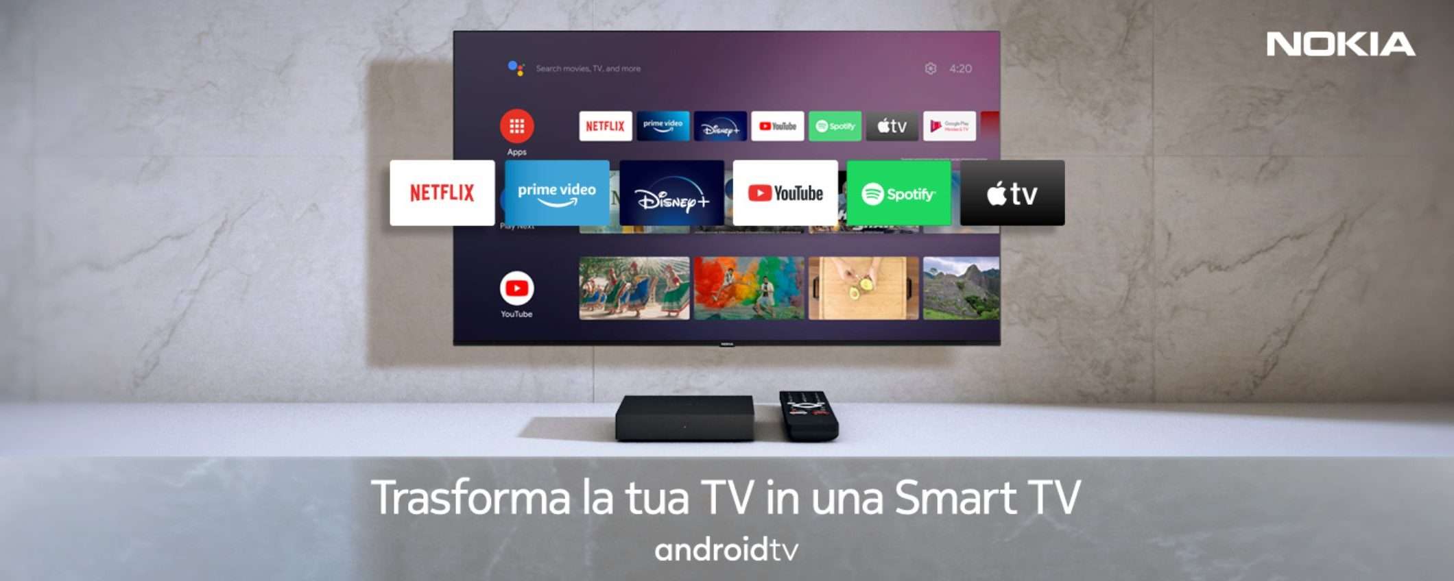 Trasforma la tua TV con la Streaming Box di Nokia: minimo storico su Amazon (-34%) Trasforma la tua TV con la Streaming Box di Nokia: minimo storico su Amazon (-34%)