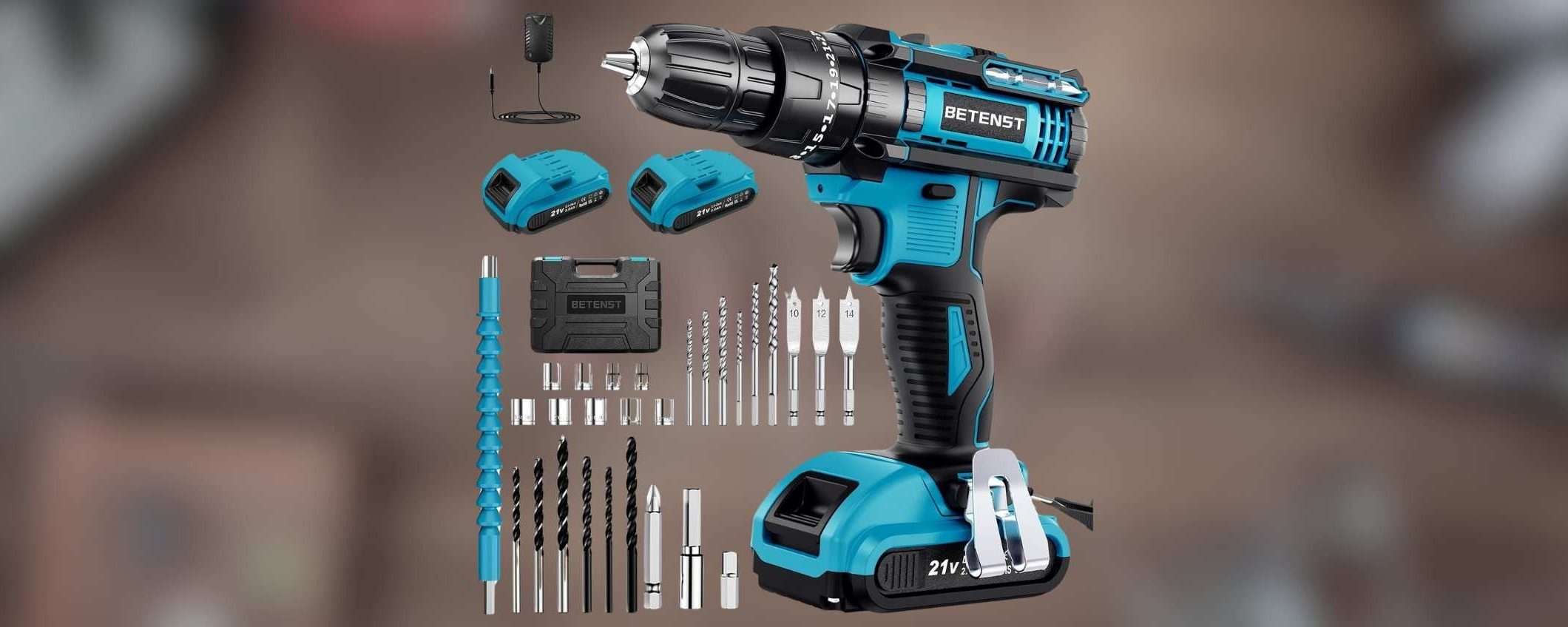 Trapano avvitatore a batteria con 30 accessori a prezzo regalo su Amazon (-40%) Trapano avvitatore a batteria con 30 accessori a prezzo regalo su Amazon (-40%)