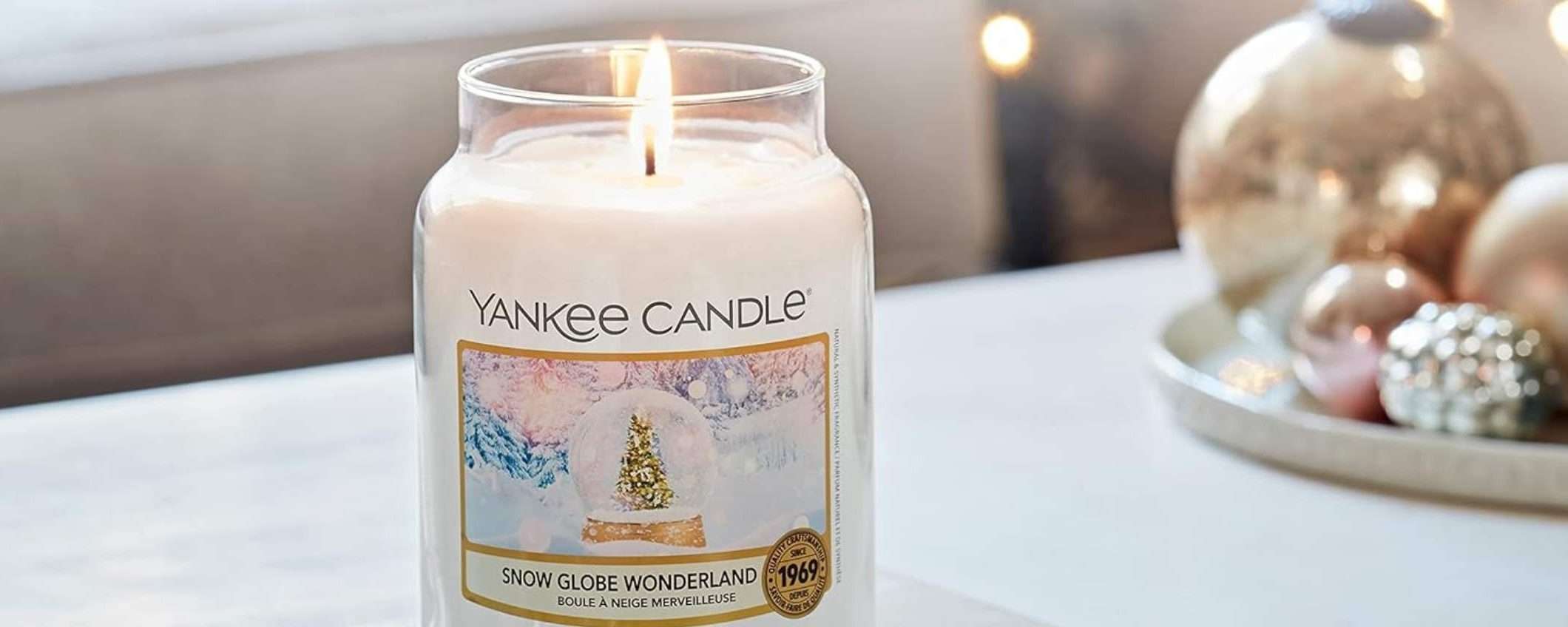 Yankee Candle Snow Globe: fantastico doppio sconto su Amazon Yankee Candle Snow Globe: fantastico doppio sconto su Amazon