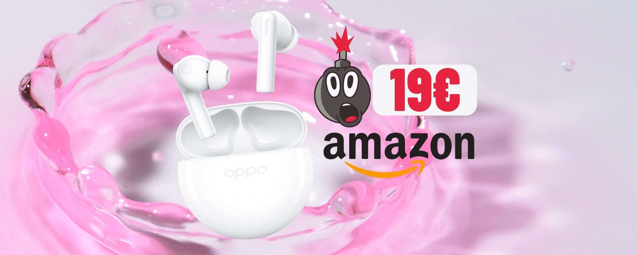 Audio top, cancellazione rumore e batteria super: OPPO Enco Buds2 a 19€ Audio top, cancellazione rumore e batteria super: OPPO Enco Buds2 a 19€