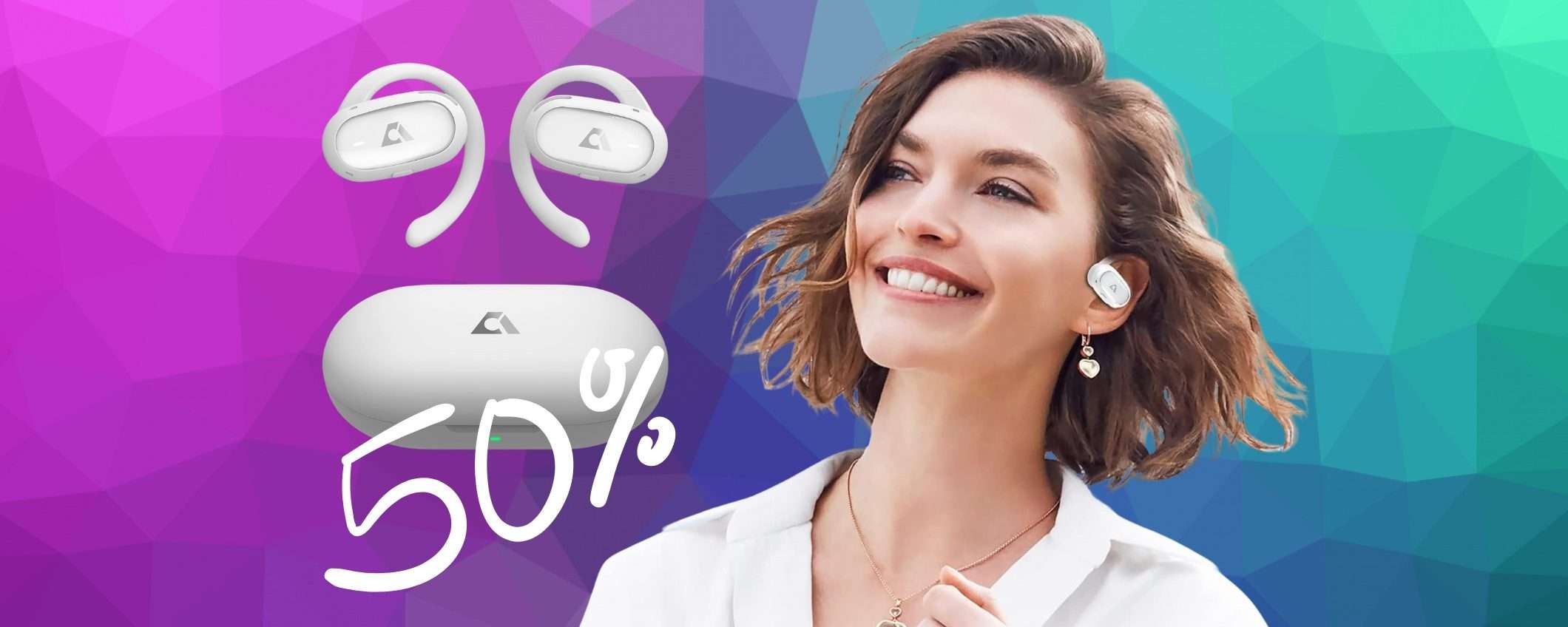 Auricolari Bluetooth comodissimi con 60h di audio ora a metà prezzo Auricolari Bluetooth comodissimi con 60h di audio ora a metà prezzo
