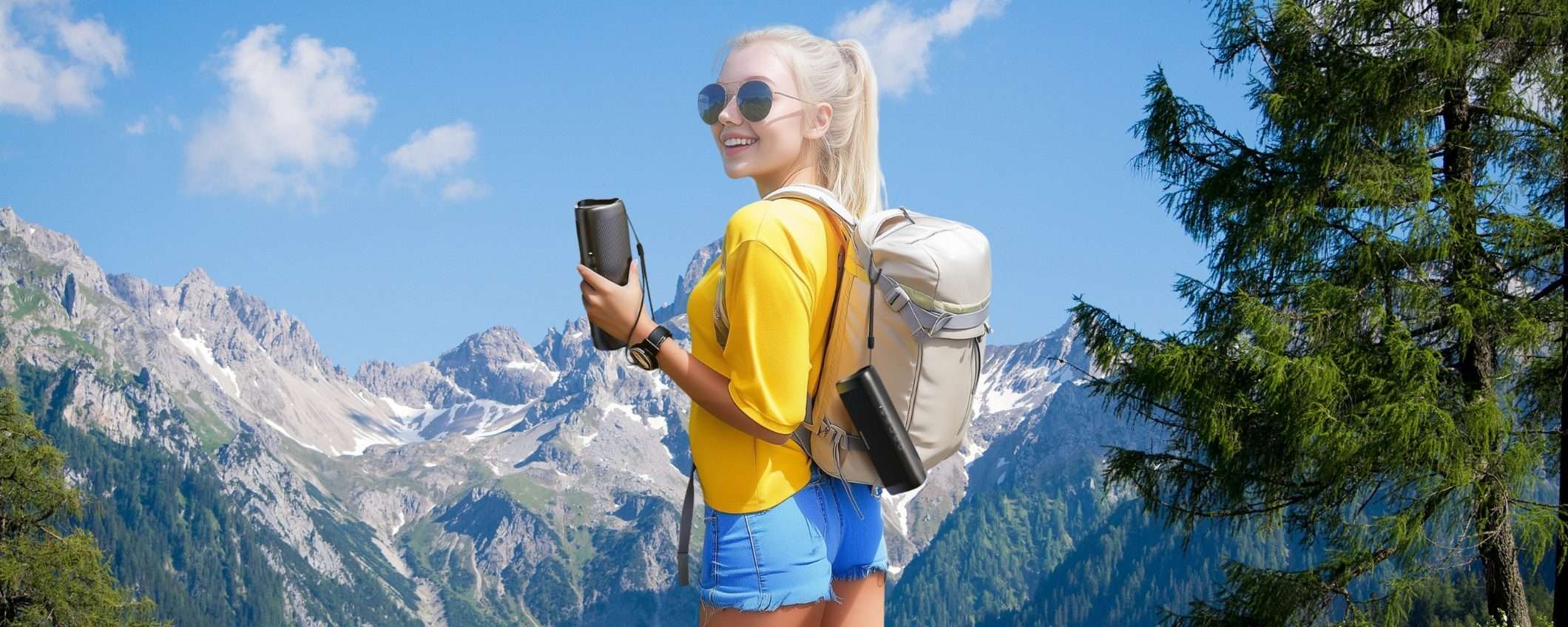 Cassa Bluetooth portatile: musica no-stop al mare e in montagna (19€) Cassa Bluetooth portatile: musica no-stop al mare e in montagna (19€)