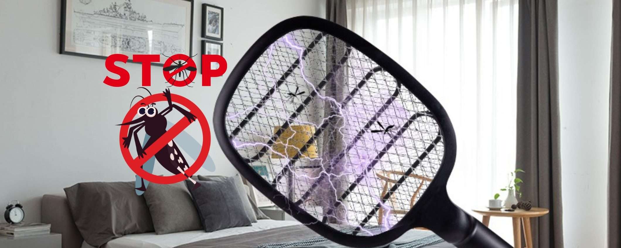 Dormi sonni tranquilli senza le fastidiose zanzare con questa racchetta elettrica Dormi sonni tranquilli senza le fastidiose zanzare con questa racchetta elettrica