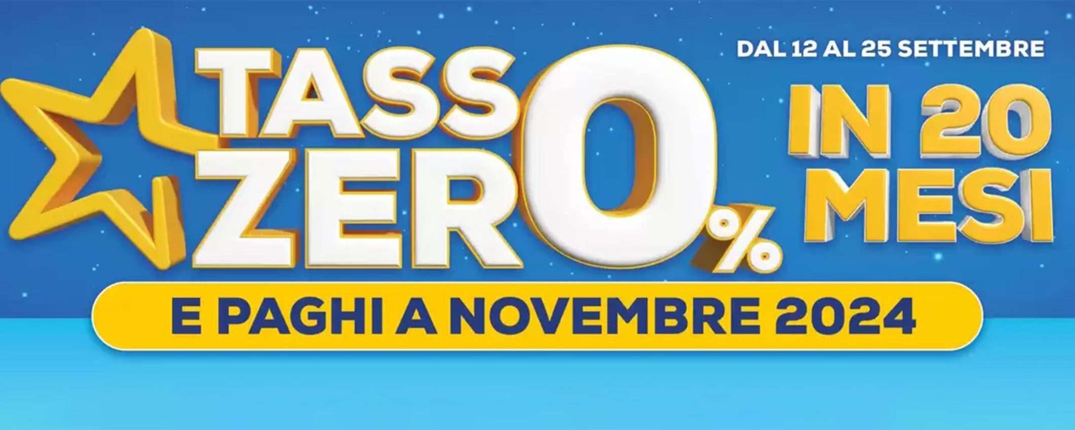 Volantino Euronics, parte la promo a tasso zero: paghi in 20 rate da novembre Volantino Euronics, parte la promo a tasso zero: paghi in 20 rate da novembre