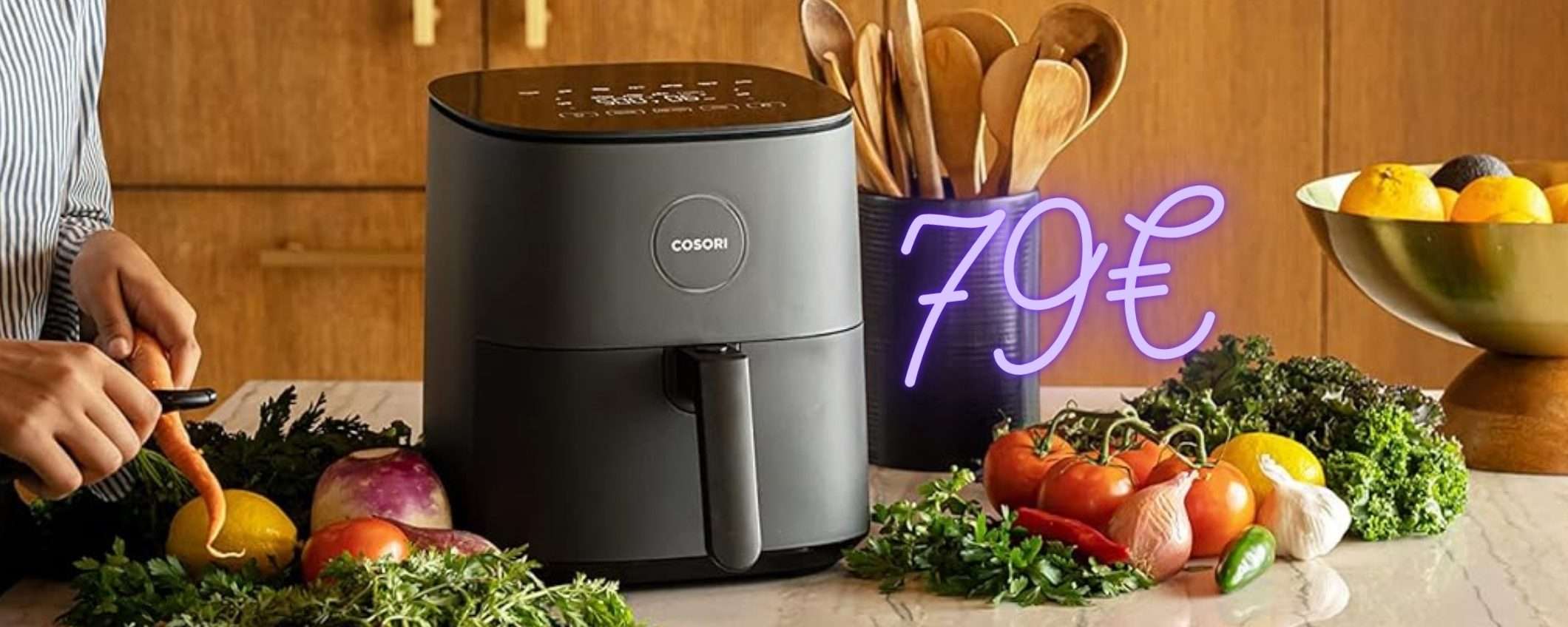 Friggitrice ad aria COSORI da 4,7L: tutto semplice e meno calorico Friggitrice ad aria COSORI da 4,7L: tutto semplice e meno calorico