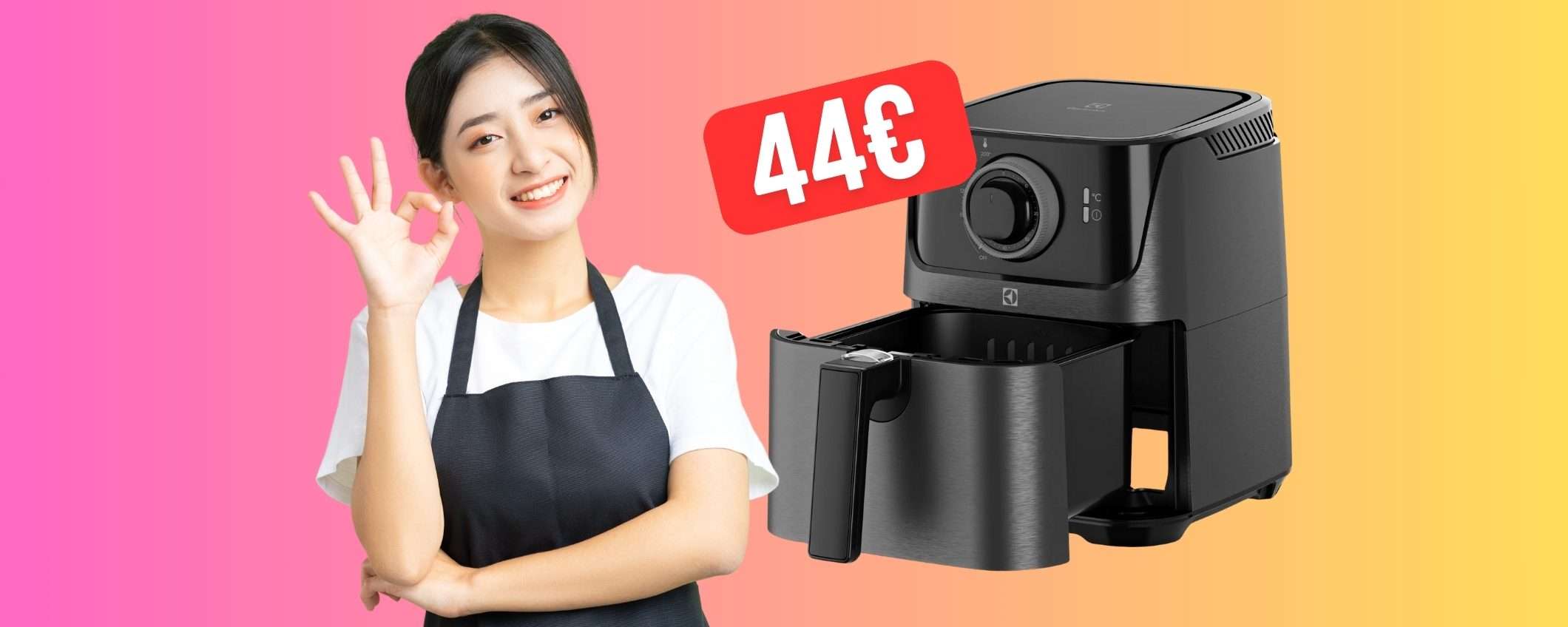 Friggitrice ad aria Electrolux da 2,5 litri su eBay a soli 44€, un vero affare Friggitrice ad aria Electrolux da 2,5 litri su eBay a soli 44€, un vero affare