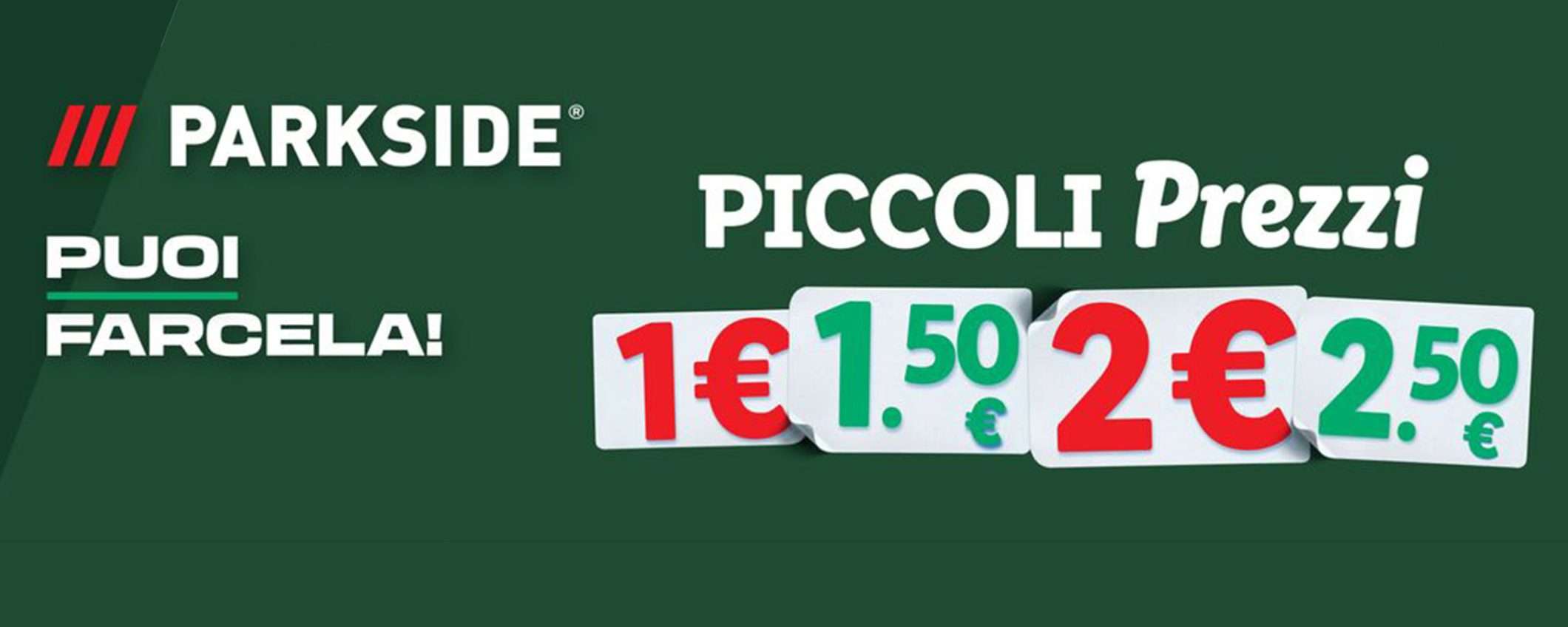 Nuovo volantino Lidl Parkside: arrivano i piccoli prezzi a partire da 1 euro Nuovo volantino Lidl Parkside: arrivano i piccoli prezzi a partire da 1 euro