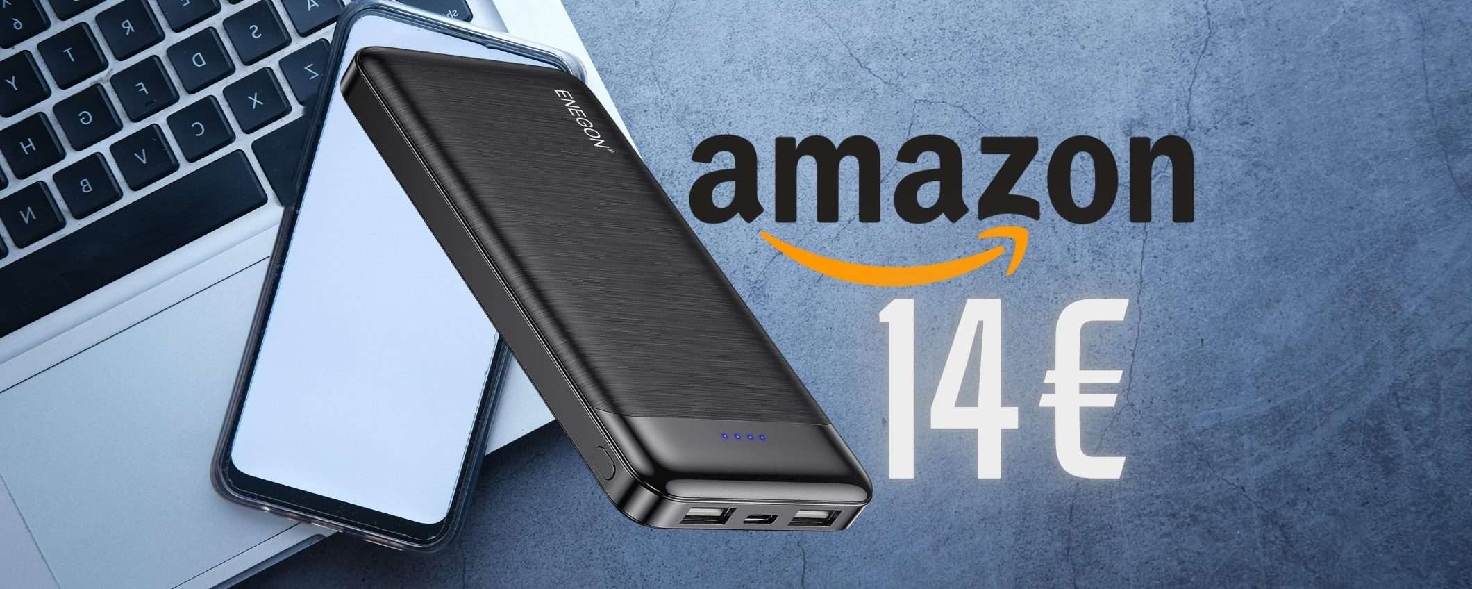 Mai più la batteria scarica con questo Power Bank leggero e potente a 14€ Mai più la batteria scarica con questo Power Bank leggero e potente a 14€