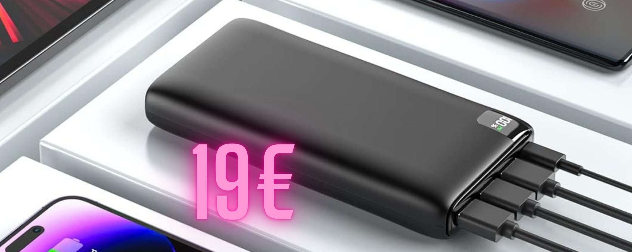 Solo 19€ per questo Power Bank potente e lo smartphone è sempre carico Solo 19€ per questo Power Bank potente e lo smartphone è sempre carico