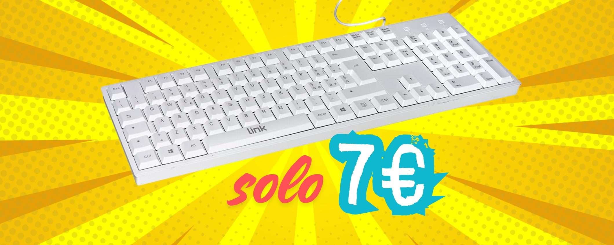 Tastiera con cavo USB a circa 7€ su Amazon, affare da non perdere Tastiera con cavo USB a circa 7€ su Amazon, affare da non perdere