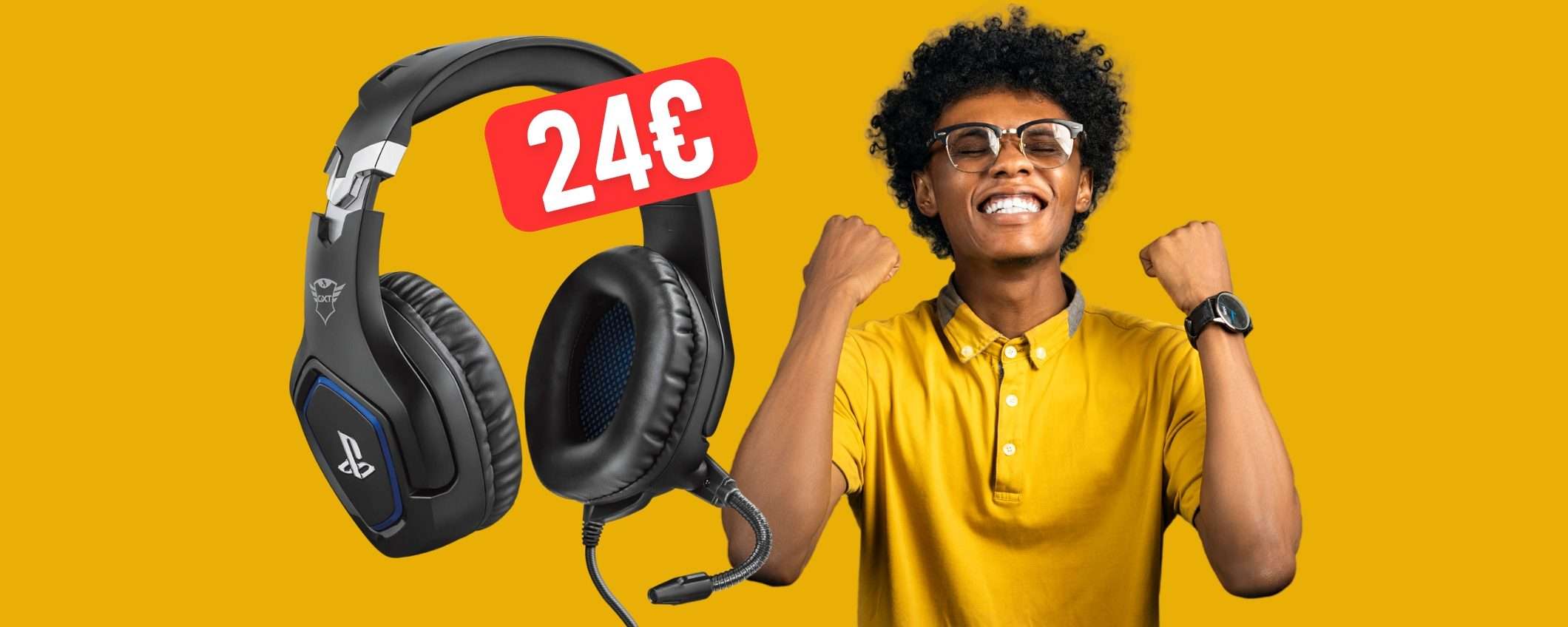 Trust GXT 488 FORZE: cuffie da gaming con licenza PlayStation (-51%) Trust GXT 488 FORZE: cuffie da gaming con licenza PlayStation (-51%)