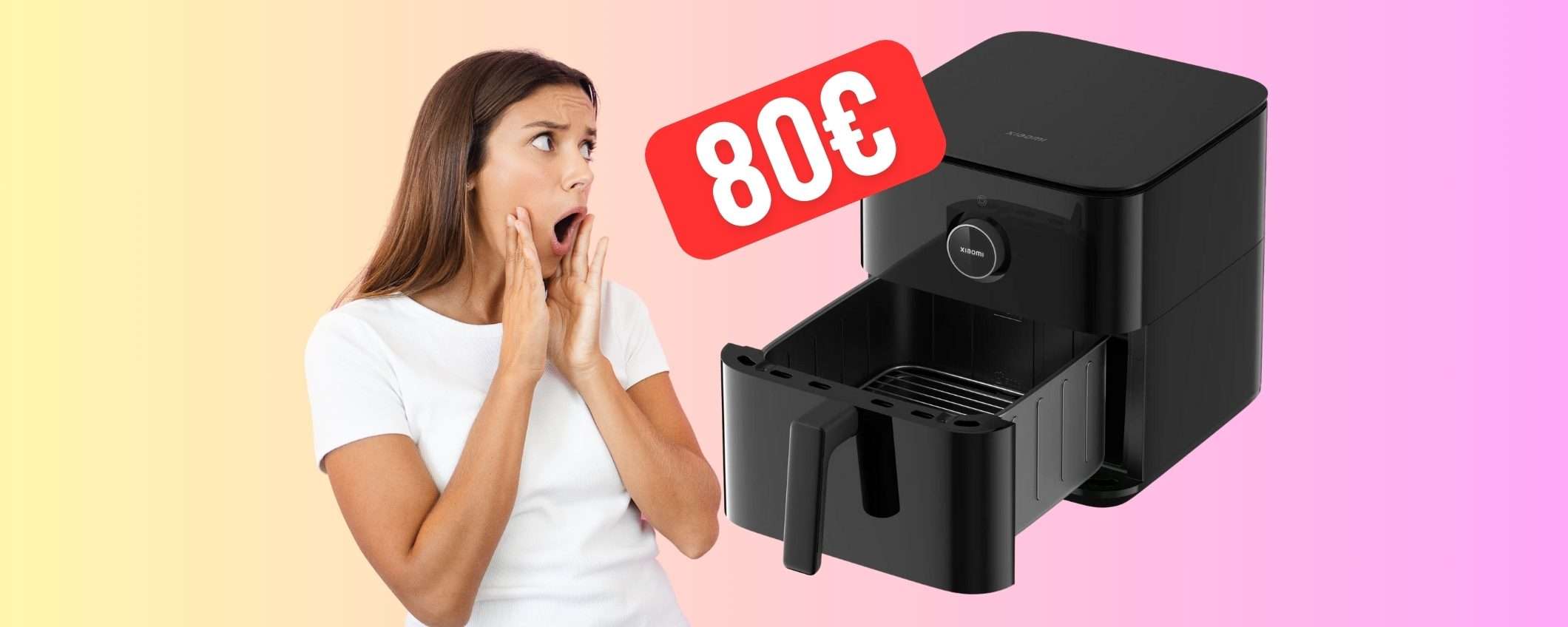 Xiaomi Smart Air Fryer: la friggitrice ad aria da 6,5 litri passa da 129€ a 80€ Xiaomi Smart Air Fryer: la friggitrice ad aria da 6,5 litri passa da 129€ a 80€