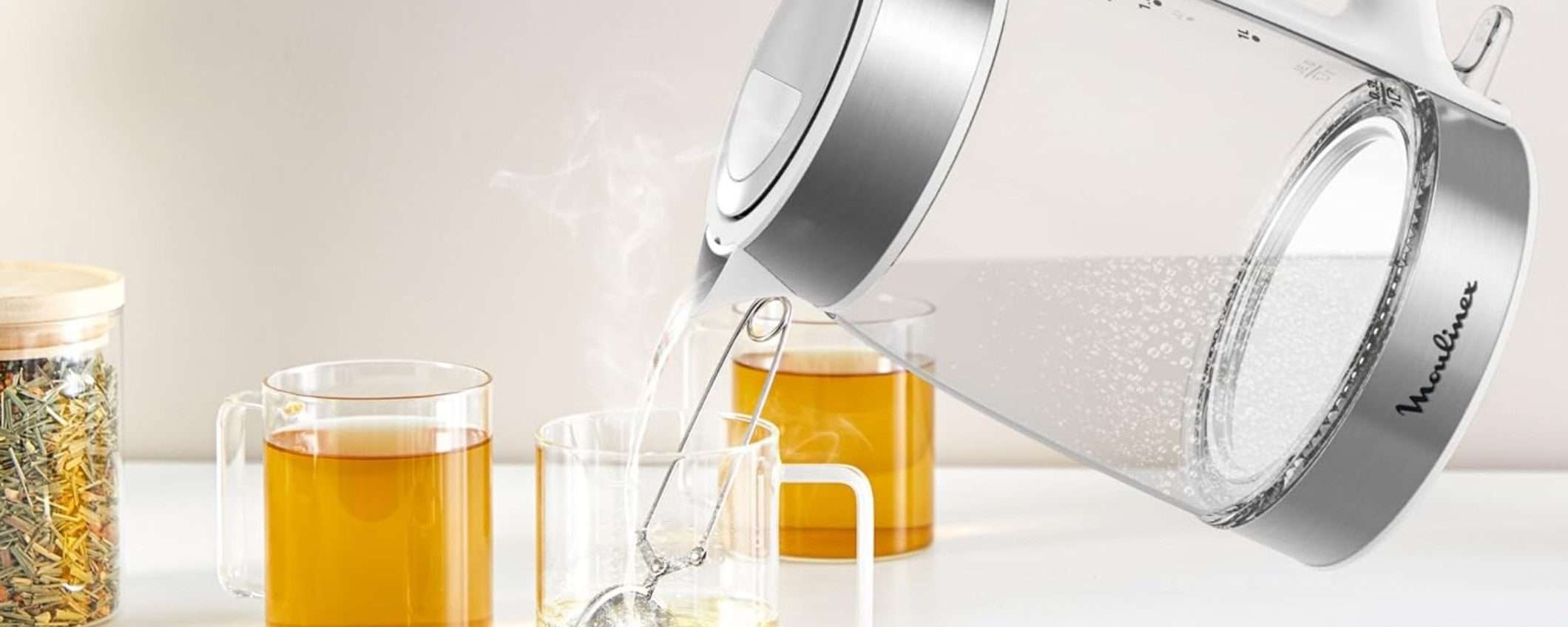Bollitore elettrico in vetro in svendita Amazon: 67% di sconto Bollitore elettrico in vetro in svendita Amazon: 67% di sconto
