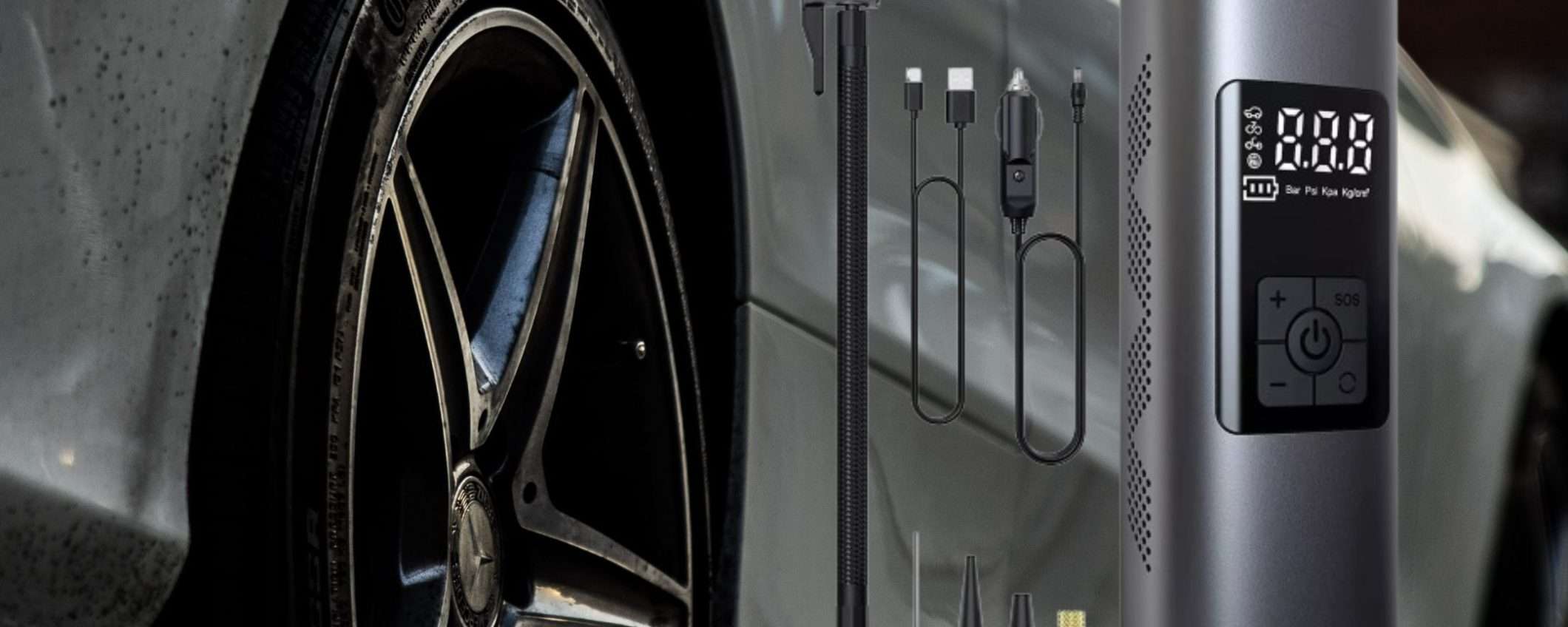 Ruote sempre GONFISSIME con il compressore wireless portatile a 17,99€ Ruote sempre GONFISSIME con il compressore wireless portatile a 17,99€