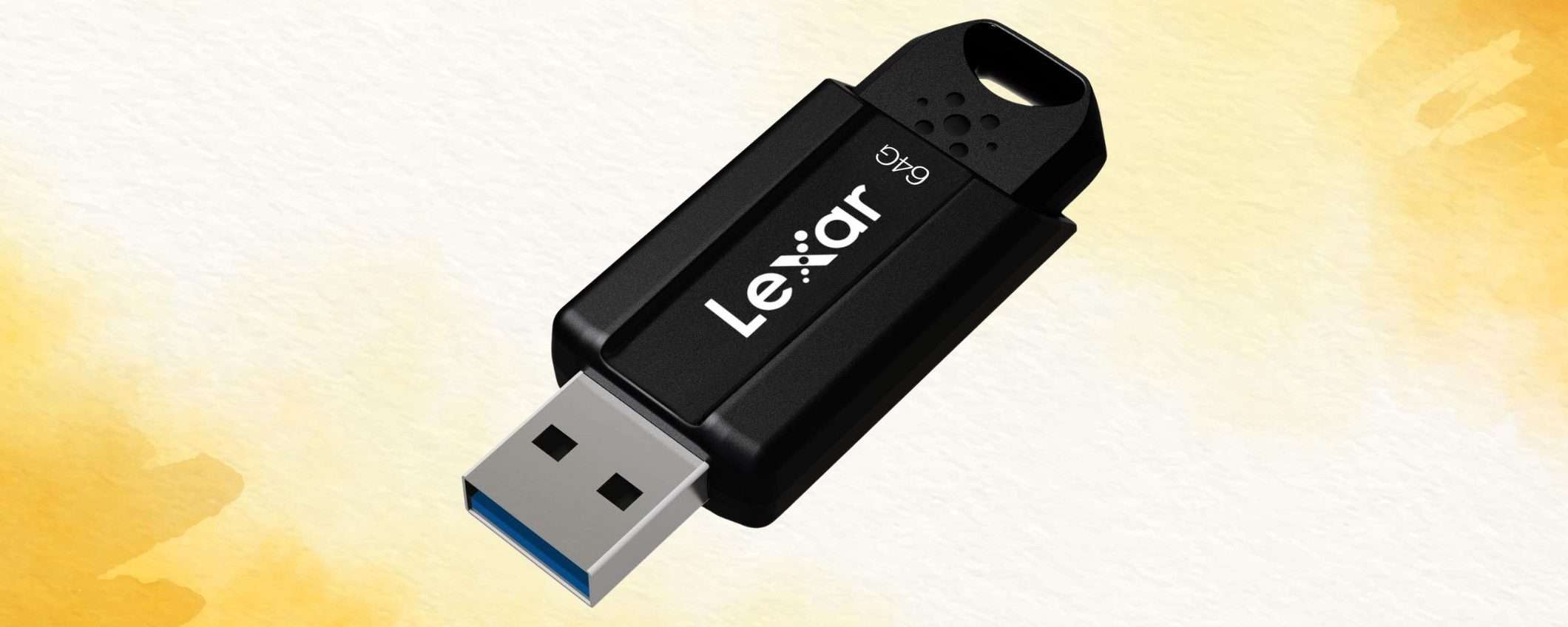 Velocissima chiavetta USB 64GB a prezzo stracciato su Amazon (-53%) Velocissima chiavetta USB 64GB a prezzo stracciato su Amazon (-53%)