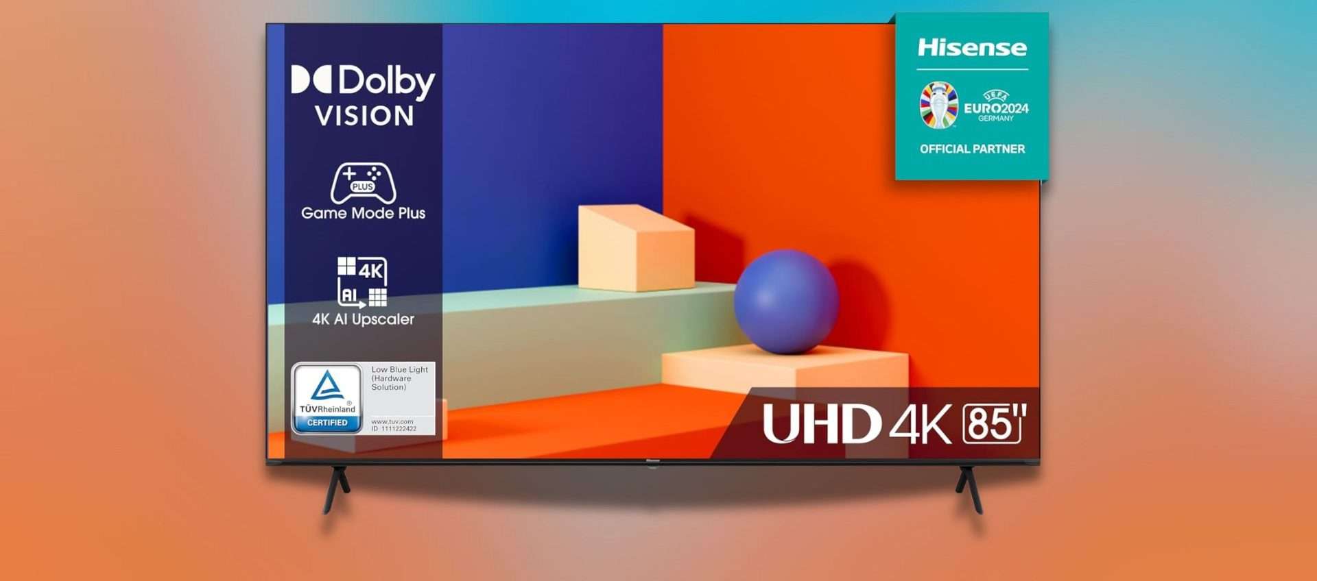 Smart TV 4K UHD Hisense in offerta: 85 pollici di pura goduria (-25%) Smart TV 4K UHD Hisense in offerta: 85 pollici di pura goduria (-25%)