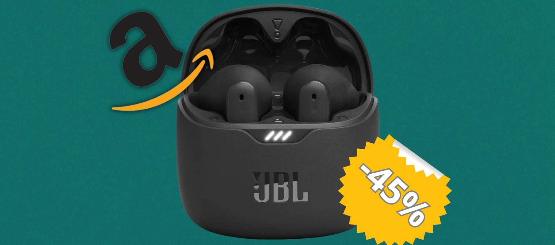 Bassi potenti e ANC micidiale: i JBL Tune Flex sono tuoi con il 45% di sconto Bassi potenti e ANC micidiale: i JBL Tune Flex sono tuoi con il 45% di sconto