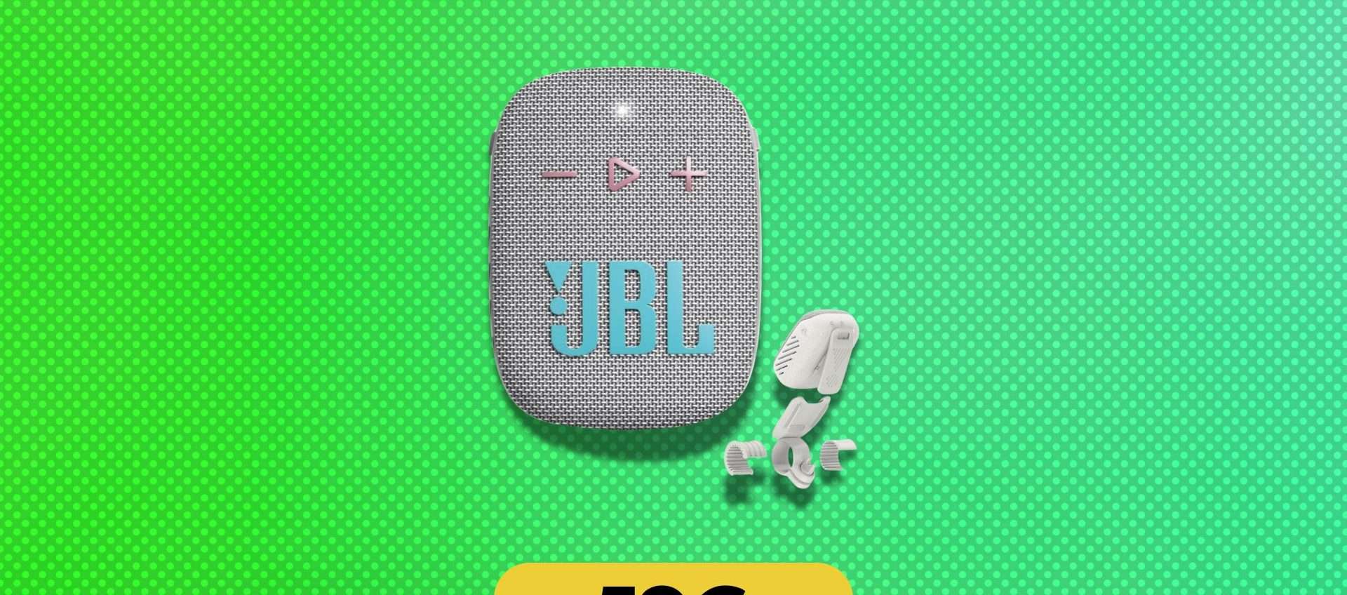 Solo 59€ per la JBL Wind 3S: potente cassa portatile pronta ad ogni avventura Solo 59€ per la JBL Wind 3S: potente cassa portatile pronta ad ogni avventura
