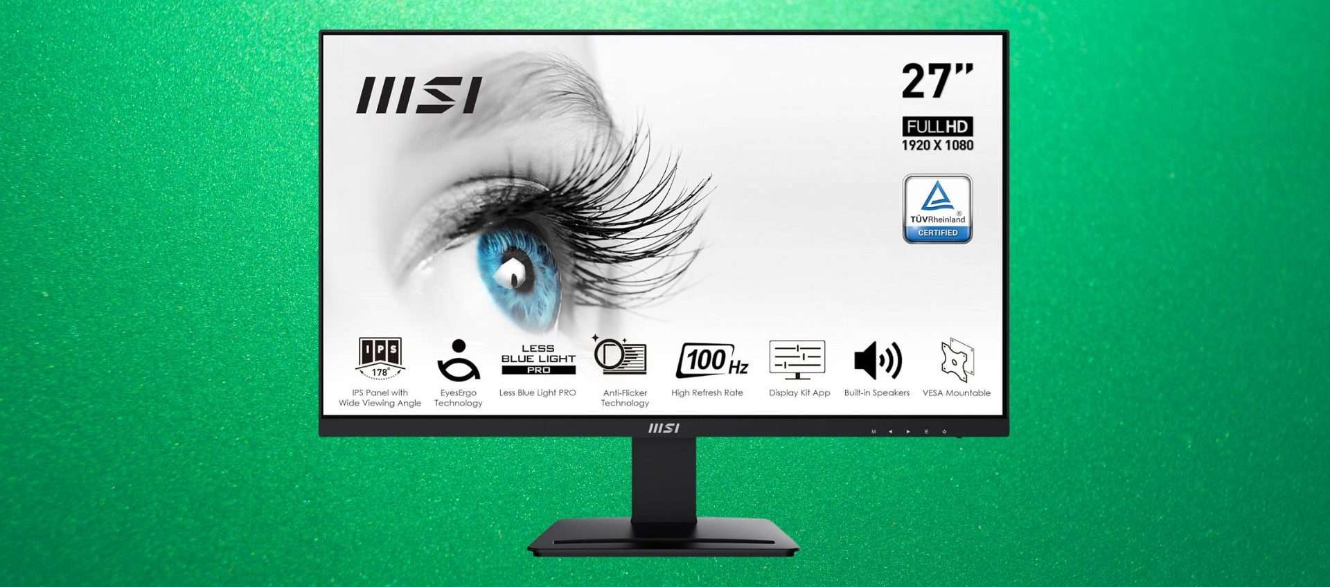 Super sconto sul monitor MSI: 27 pollici Full HD a soli 109,99€ Super sconto sul monitor MSI: 27 pollici Full HD a soli 109,99€