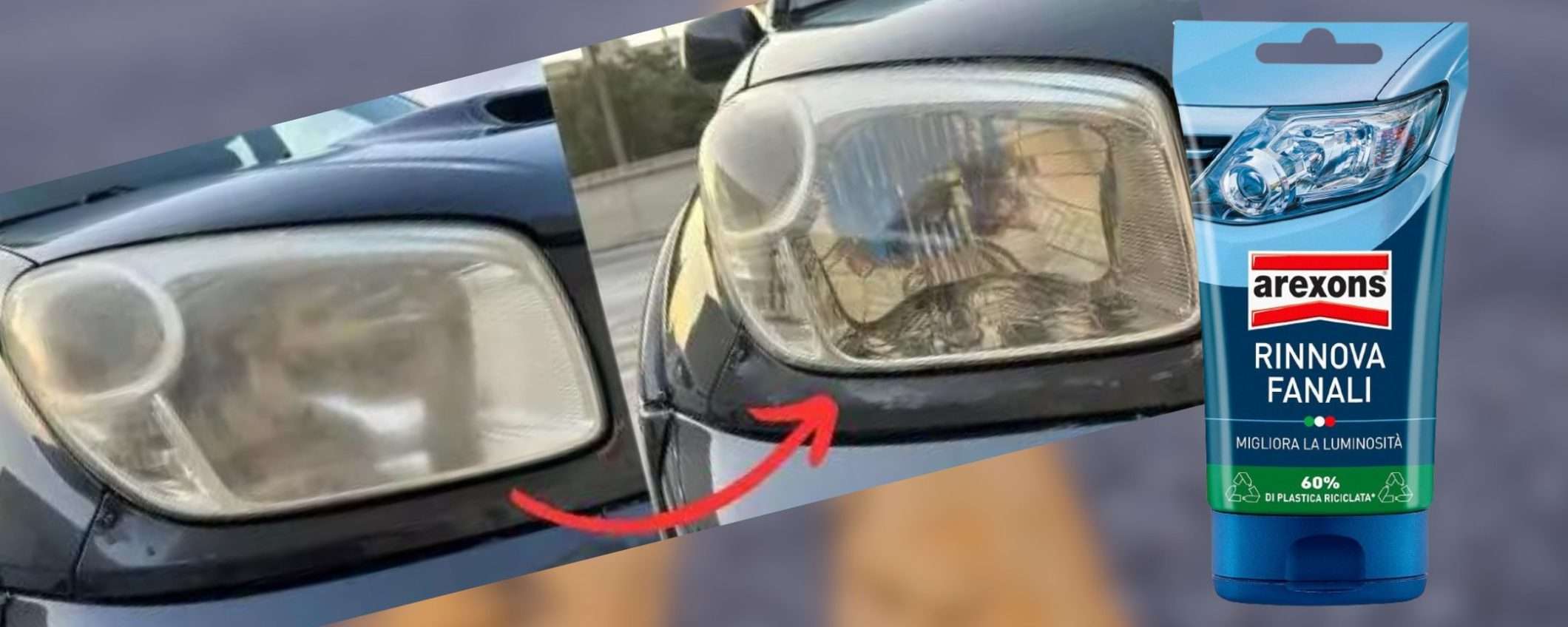 Fanali dell'auto opachi e scarsa visibilità: GENIALATA per risolvere a 5€ Fanali dell'auto opachi e scarsa visibilità: GENIALATA per risolvere a 5€