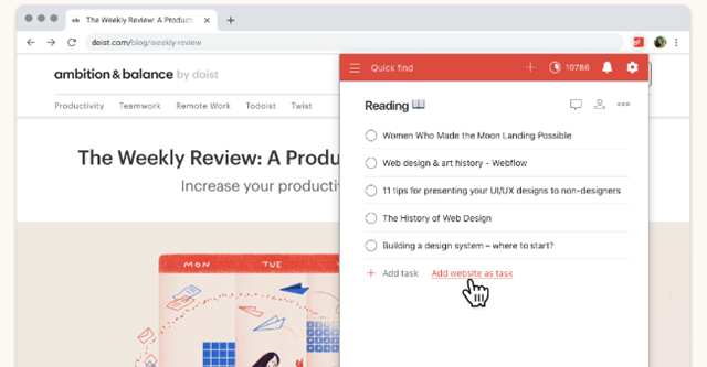 Todoist: l’organizzazione perfetta sul browser web