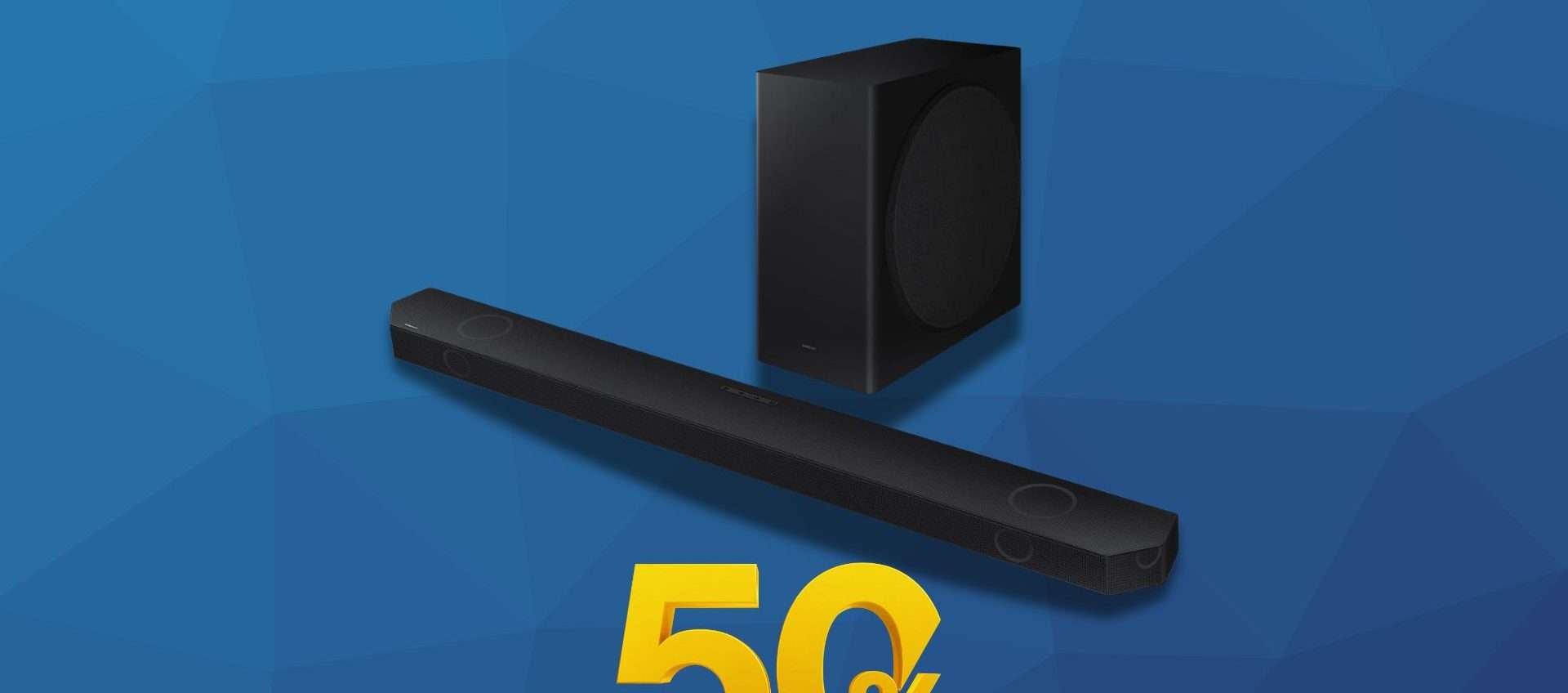 Sconto del 50% sulla MIGLIORE soundbar Samsung: audio come al cinema Sconto del 50% sulla MIGLIORE soundbar Samsung: audio come al cinema