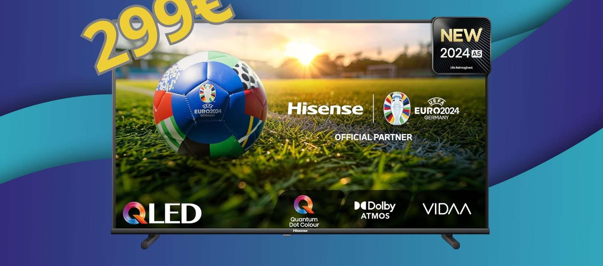 Smart TV Hisense a meno di 300€: QLED, 1080p e tanti assi nella manica Smart TV Hisense a meno di 300€: QLED, 1080p e tanti assi nella manica